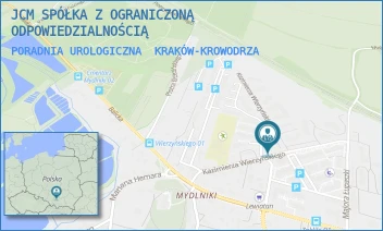 PORADNIA UROLOGICZNA - JCM SPÓŁKA Z OGRANICZONĄ ODPOWIEDZIALNOŚCIĄ - UL. KAZIMIERZA WIERZYŃSKIEGO 9,  KRAKÓW-KROWODRZA