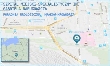 PORADNIA UROLOGICZNA - SZPITAL MIEJSKI SPECJALISTYCZNY IM. GABRIELA NARUTOWICZA - UL. PRĄDNICKA 35-37,  KRAKÓW-KROWODRZA