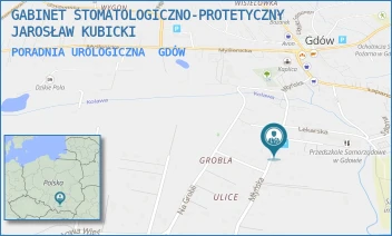 PORADNIA UROLOGICZNA - GABINET STOMATOLOGICZNO-PROTETYCZNY JAROSŁAW KUBICKI - UL. 1349,  GDÓW
