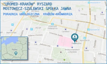 PORADNIA UROLOGICZNA - "UROMED-KRAKÓW" RYSZARD MOSTOWICZ-SZULEWSKI SPÓŁKA JAWNA - UL. GALLA 24,  KRAKÓW-KROWODRZA