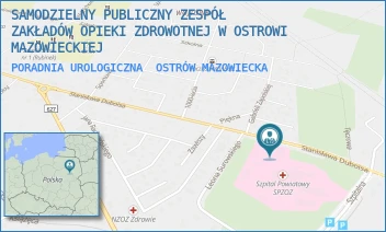 PORADNIA UROLOGICZNA - SAMODZIELNY PUBLICZNY ZESPÓŁ ZAKŁADÓW OPIEKI ZDROWOTNEJ W OSTROWI MAZOWIECKIEJ - DUBOIS 68,  OSTRÓW MAZOWIECKA