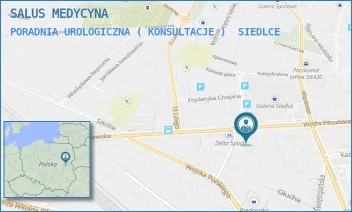 PORADNIA UROLOGICZNA ( KONSULTACJE ) - SALUS MEDYCYNA SPÓŁKA Z OGRANICZONĄ ODPOWIEDZIALNOŚCIĄ - JÓZEFA PIŁSUDSKIEGO 49,  SIEDLCE