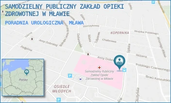 PORADNIA UROLOGICZNA - SAMODZIELNY PUBLICZNY ZAKŁAD OPIEKI ZDROWOTNEJ W MŁAWIE - ANNY DOBRSKIEJ 1,  MŁAWA