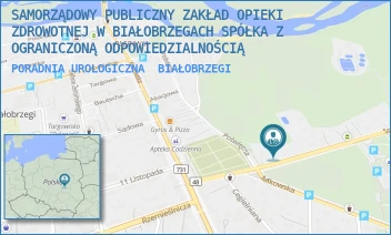PORADNIA UROLOGICZNA - SAMORZĄDOWY PUBLICZNY ZAKŁAD OPIEKI ZDROWOTNEJ W BIAŁOBRZEGACH SPÓŁKA Z OGRANICZONĄ ODPOWIEDZIALNOŚCIĄ - SPACEROWA 10,  BIAŁOBRZEGI