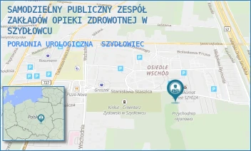 PORADNIA UROLOGICZNA - SAMODZIELNY PUBLICZNY ZESPÓŁ ZAKŁADÓW OPIEKI ZDROWOTNEJ W SZYDŁOWCU - STASZICA 4,  SZYDŁOWIEC