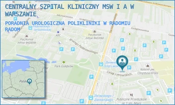 PORADNIA UROLOGICZNA POLIKLINIKI W RADOMIU  - CENTRALNY SZPITAL KLINICZNY MSW I A W WARSZAWIE - ORLĄT LWOWSKICH 5,  RADOM