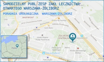 PORADNIA UROLOGICZNA - SAMODZIELNY PUBL ZESP ZAKŁ LECZNICTWA OTWARTEGO WARSZAWA-ŻOLIBORZ - SZAJNOCHY 8,  WARSZAWA ŻOLIBORZ