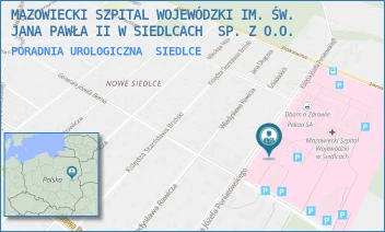 PORADNIA UROLOGICZNA - MAZOWIECKI SZPITAL WOJEWÓDZKI IM. ŚW. JANA PAWŁA II W SIEDLCACH  SP. Z O.O. - PONIATOWSKIEGO 26,  SIEDLCE