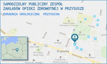PORADNIA UROLOGICZNA - SAMODZIELNY PUBLICZNY ZESPÓŁ ZAKŁADÓW OPIEKI ZDROWOTNEJ W PRZYSUSZE - PARTYZANTÓW 8,  PRZYSUCHA