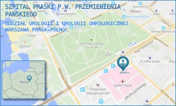 ODDZIAŁ UROLOGII I UROLOGII ONKOLOGICZNEJ - SZPITAL PRASKI P.W. PRZEMIENIENIA PAŃSKIEGO - ALEJA "SOLIDARNOŚCI" 67,  WARSZAWA PRAGA-PÓŁNOC