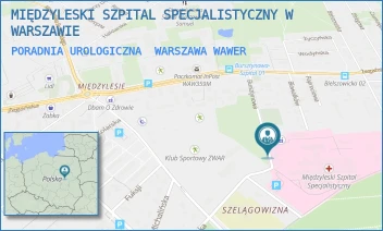 PORADNIA UROLOGICZNA - MIĘDZYLESKI SZPITAL SPECJALISTYCZNY W WARSZAWIE - BURSZTYNOWA 2,  WARSZAWA WAWER
