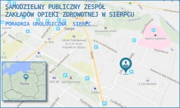 PORADNIA UROLOGICZNA - SAMODZIELNY PUBLICZNY ZESPÓŁ ZAKŁADÓW OPIEKI ZDROWOTNEJ W SIERPCU - SŁOWACKIEGO 16,  SIERPC