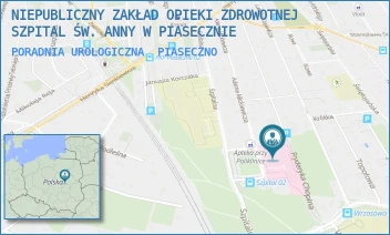 PORADNIA UROLOGICZNA - NIEPUBLICZNY ZAKŁAD OPIEKI ZDROWOTNEJ SZPITAL ŚW. ANNY W PIASECZNIE - MICKIEWICZA 39,  PIASECZNO