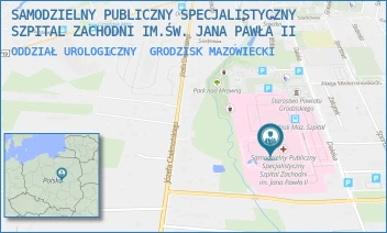 ODDZIAŁ UROLOGICZNY - SAMODZIELNY PUBLICZNY SPECJALISTYCZNY SZPITAL ZACHODNI IM.ŚW. JANA PAWŁA II - DALEKA 11,  GRODZISK MAZOWIECKI