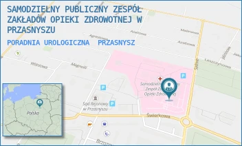 PORADNIA UROLOGICZNA - SAMODZIELNY PUBLICZNY ZESPÓŁ ZAKŁADÓW OPIEKI ZDROWOTNEJ W PRZASNYSZU - SADOWA 9,  PRZASNYSZ