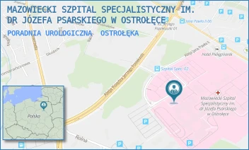 PORADNIA UROLOGICZNA - MAZOWIECKI SZPITAL SPECJALISTYCZNY IM. DR JÓZEFA PSARSKIEGO W OSTROŁĘCE - JANA PAWŁA II 120A,  OSTROŁĘKA