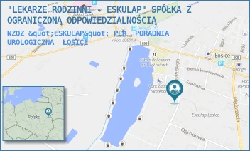 NZOZ "ESKULAP" PLR  PORADNIA UROLOGICZNA - "LEKARZE RODZINNI - ESKULAP" SPÓŁKA Z OGRANICZONĄ ODPOWIEDZIALNOŚCIĄ - NARUTOWICZA 5,  ŁOSICE