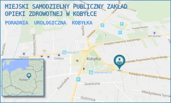 PORADNIA  UROLOGICZNA - MIEJSKI SAMODZIELNY PUBLICZNY ZAKŁAD OPIEKI ZDROWOTNEJ W KOBYŁCE - GEN. FRANCISZKA ŻYMIRSKIEGO 2,  KOBYŁKA