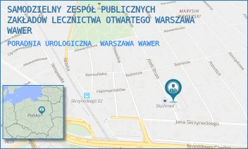 PORADNIA UROLOGICZNA - SAMODZIELNY ZESPÓŁ PUBLICZNYCH ZAKŁADÓW LECZNICTWA OTWARTEGO WARSZAWA WAWER - STRUSIA 4/8,  WARSZAWA WAWER