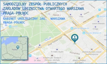 GABINET UROLOGICZNY JAG. - SAMODZIELNY ZESPÓŁ PUBLICZNYCH ZAKŁADÓW LECZNICTWA OTWARTEGO WARSZAWA PRAGA-PÓŁNOC - JAGIELLOŃSKA 34,  WARSZAWA PRAGA-PÓŁNOC