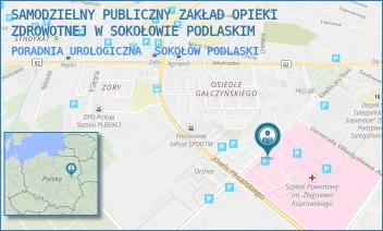 PORADNIA UROLOGICZNA - SAMODZIELNY PUBLICZNY ZAKŁAD OPIEKI ZDROWOTNEJ W SOKOŁOWIE PODLASKIM - KS JANA BOSKO 5,  SOKOŁÓW PODLASKI