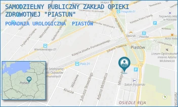 PORADNIA UROLOGICZNA - SAMODZIELNY PUBLICZNY ZAKŁAD OPIEKI ZDROWOTNEJ "PIASTUN" - MIKOŁAJA REJA 1,  PIASTÓW