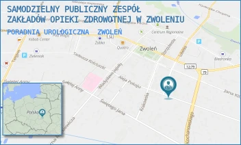 PORADNIA UROLOGICZNA - SAMODZIELNY PUBLICZNY ZESPÓŁ ZAKŁADÓW OPIEKI ZDROWOTNEJ W ZWOLENIU - AL.POKOJU 5,  ZWOLEŃ