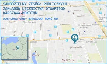 AOS-UROL-CHE - SAMODZIELNY ZESPÓŁ PUBLICZNYCH ZAKŁADÓW LECZNICTWA OTWARTEGO WARSZAWA-MOKOTÓW - CHEŁMSKA 13/17,  WARSZAWA MOKOTÓW