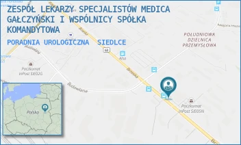 PORADNIA UROLOGICZNA - ZESPÓŁ LEKARZY SPECJALISTÓW MEDICA GAŁCZYŃSKI I WSPÓLNICY SPÓŁKA KOMANDYTOWA - BRZESKA 131,  SIEDLCE