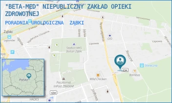 PORADNIA UROLOGICZNA - "BETA-MED" NIEPUBLICZNY ZAKŁAD OPIEKI ZDROWOTNEJ - KS.SKORUPKI 71,  ZĄBKI
