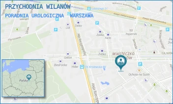 PORADNIA UROLOGICZNA - PRZYCHODNIA WILANÓW - SARMACKA 10C/B,  WARSZAWA