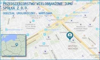 ODDZIAŁ UROLOGICZNY - PRZEDSIĘBIORSTWO WIELOBRANŻOWE "JUMO" SPÓŁKA Z O.O. - KOMISJI EDUKACJI NARODOWEJ 47/U15,  WARSZAWA