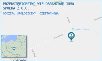 ODDZIAŁ UROLOGICZNY - PRZEDSIĘBIORSTWO WIELOBRANŻOWE "JUMO" SPÓŁKA Z O.O. - UL. WARSZAWSKA 30,  CZĘSTOCHOWA