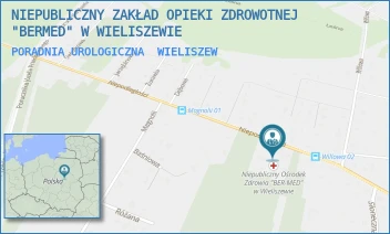 PORADNIA UROLOGICZNA - NIEPUBLICZNY ZAKŁAD OPIEKI ZDROWOTNEJ "BERMED" W WIELISZEWIE - NIEPODLEGŁOŚCI 85,  WIELISZEW