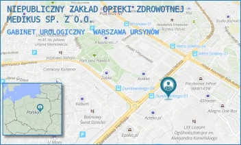 GABINET UROLOGICZNY - NIEPUBLICZNY ZAKŁAD OPIEKI ZDROWOTNEJ  MEDIKUS SP. Z O.O. - DEMBOWSKIEGO 2,  WARSZAWA URSYNÓW