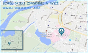 ODDZIAŁ UROLOGICZNY - ZESPÓŁ OPIEKI ZDROWOTNEJ W NYSIE - UL. BOHATERÓW WARSZAWY 23,  NYSA