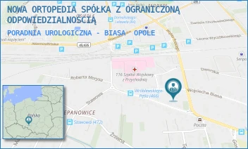 PORADNIA UROLOGICZNA - BIASA - NOWA ORTOPEDIA SPÓŁKA Z OGRANICZONĄ ODPOWIEDZIALNOŚCIĄ - UL. WOJCIECHA BIASA 31,  OPOLE