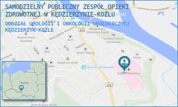 ODDZIAŁ UROLOGII I ONKOLOGII UROLOGICZNEJ - SAMODZIELNY PUBLICZNY ZESPÓŁ OPIEKI ZDROWOTNEJ W KĘDZIERZYNIE-KOŹLU - UL. ROOSEVELTA 2,  KĘDZIERZYN-KOŹLE