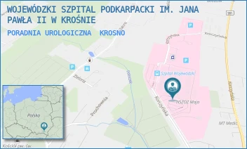 PORADNIA UROLOGICZNA - WOJEWÓDZKI SZPITAL PODKARPACKI IM. JANA PAWŁA II W KROŚNIE - UL. KORCZYŃSKA 57,  KROSNO