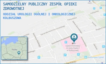 ODDZIAŁ UROLOGII OGÓLNEJ I ONKOLOGICZNEJ - SAMODZIELNY PUBLICZNY ZESPÓŁ OPIEKI ZDROWOTNEJ - UL. GRUNWALDZKA 4,  KOLBUSZOWA