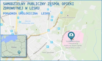 PORADNIA UROLOGICZNA - SAMODZIELNY PUBLICZNY ZESPÓŁ OPIEKI ZDROWOTNEJ W LESKU - UL. KOCHANOWSKIEGO 2,  LESKO