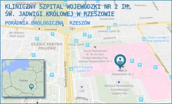 PORADNIA UROLOGICZNA - KLINICZNY SZPITAL WOJEWÓDZKI NR 2 IM. ŚW. JADWIGI KRÓLOWEJ W RZESZOWIE - UL. LWOWSKA 60,  RZESZÓW