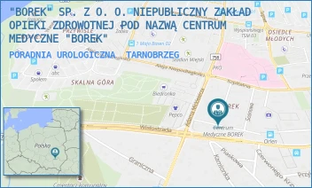 PORADNIA UROLOGICZNA - "BOREK" SP. Z O. O. NIEPUBLICZNY ZAKŁAD OPIEKI ZDROWOTNEJ POD NAZWĄ CENTRUM MEDYCZNE "BOREK" - UL. BOREK 13,  TARNOBRZEG
