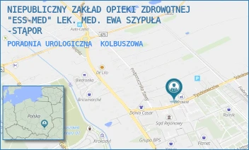 PORADNIA UROLOGICZNA - NIEPUBLICZNY ZAKŁAD OPIEKI ZDROWOTNEJ "ESS-MED" LEK. MED. EWA SZYPUŁA -STĄPOR - UL. TYSZKIEWICZÓW 5,  KOLBUSZOWA
