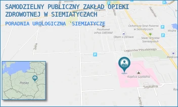 PORADNIA UROLOGICZNA - SAMODZIELNY PUBLICZNY ZAKŁAD OPIEKI ZDROWOTNEJ W SIEMIATYCZACH - SZPITALNA 8,  SIEMIATYCZE
