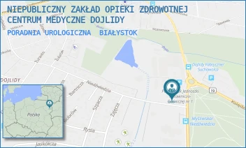 PORADNIA UROLOGICZNA - NIEPUBLICZNY ZAKŁAD OPIEKI ZDROWOTNEJ CENTRUM MEDYCZNE DOJLIDY - NIEDŹWIEDZIA 69,  BIAŁYSTOK