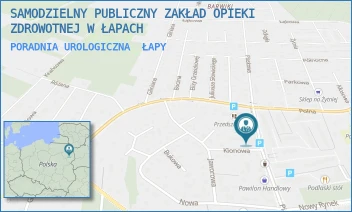 PORADNIA UROLOGICZNA - SAMODZIELNY PUBLICZNY ZAKŁAD OPIEKI ZDROWOTNEJ W ŁAPACH - PIASKOWA 9,  ŁAPY