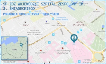 PORADNIA UROLOGICZNA - SP ZOZ WOJEWÓDZKI SZPITAL ZESPOLONY IM. J. ŚNIADECKIEGO - SKŁODOWSKIEJ-CURIE 26,  BIAŁYSTOK