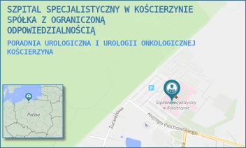 PORADNIA UROLOGICZNA I UROLOGII ONKOLOGICZNEJ - SZPITAL SPECJALISTYCZNY W KOŚCIERZYNIE SPÓŁKA Z OGRANICZONĄ ODPOWIEDZIALNOŚCIĄ - UL. A. PIECHOWSKIEGO 36,  KOŚCIERZYNA