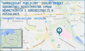 PORADNIA UROLOGICZNA - SAMODZIELNY PUBLICZNY  ZAKŁAD OPIEKI ZDROWOTNEJ MINISTERSTWA SPRAW WEWNĘTRZNYCH I ADMINISTRACJI W KOSZALINIE - SZPITALNA 2,  KOSZALIN